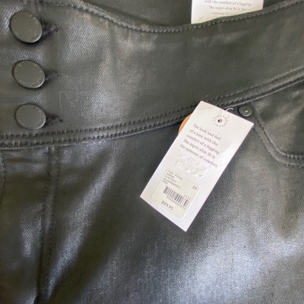 💥Lane Bryant Black Jegging NWT ‘Leather’ Look